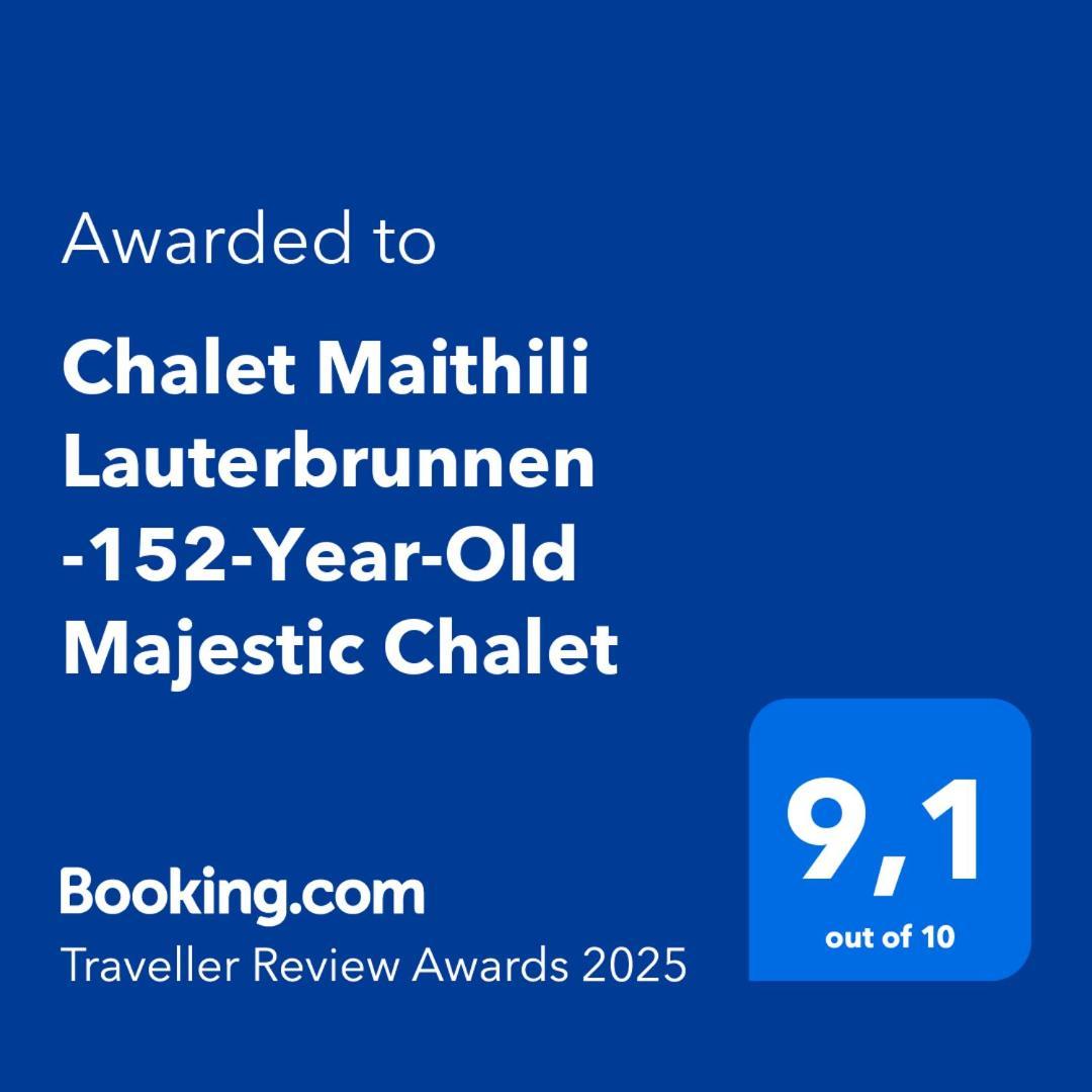 Chalet Maithili Lauterbrunnen -152-Year-Old Majestic Chalet المظهر الخارجي الصورة